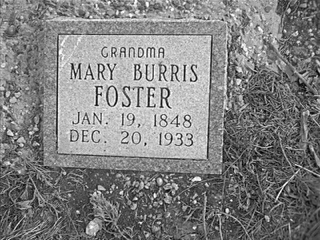 Mary Burris Foster Gravestone