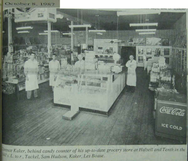 1940's Kaker Grocery Store - 1987.jpg (506699 bytes)